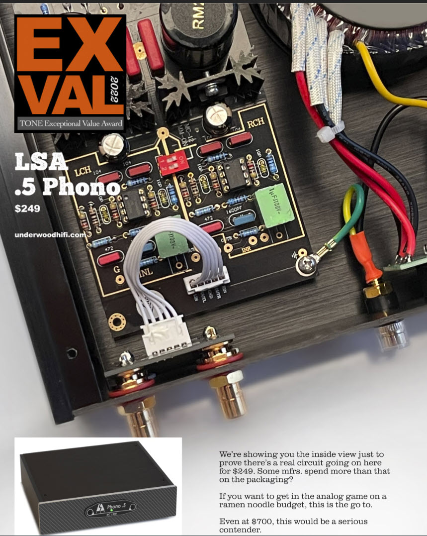 LSA phono stages Underwood HiFi
